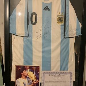Diego Maradona Signed Argentina Jersey